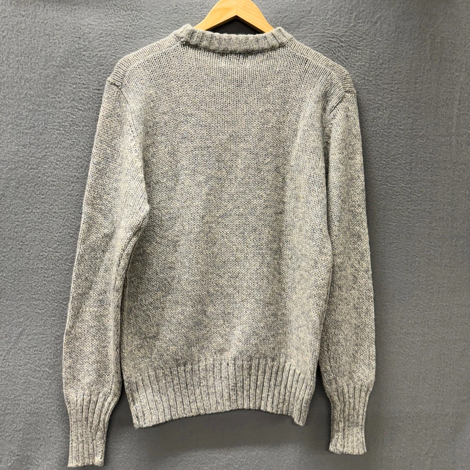 Suéter Woolrich De Colección Para Hombre Grande Gris Azul Mezcla de Lana Mármol Ojo de Pájaro  Foto 3 de 4