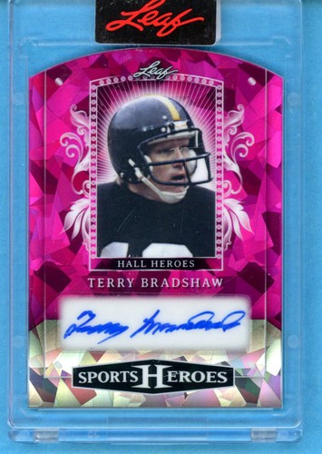 2025 Leaf Sports Heroes Terry Bradshaw AUTO HALL HEROES #3/5