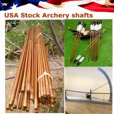 50pcs Archery Bamboo Shafts 33in 55-60lbs Making Arrows Traditional Target Shoot