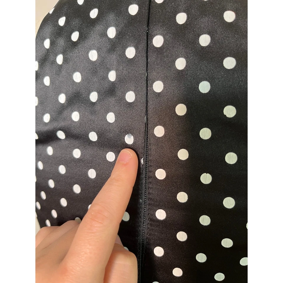 Vestido hoco caprichoso de graduación años 2000 Y2K Jessica McClintock Gunne Sax Lunares S Foto 3 de 4