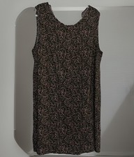 AS U WISH Dress Plus 1X Green Pink Floral Sleeveless Feminine Boho Chic