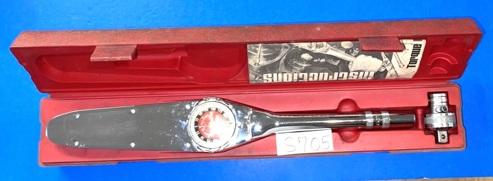 SNAP-ON TOOLS 1/2 DRIVE TORQUE O METER TORQUE WRENCH 0-175 FT LB TE-175 - Image 4 of 4