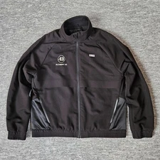 FIGS Sydney Scrubs Jacket Black Womens Small Full Zip Medical Nurse Alchemy LOGO