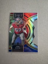 2023 Panini Select - Premier Level Cody Mauch #133 Red & Blue Prizm Die-Cut (RC)