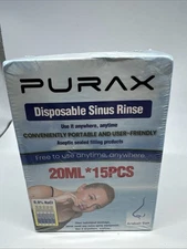 Purax Disposable Sinus Rinse 20ml 15 Pcs Portable Arabah Salt 03/27 Expiration