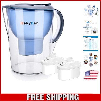 7-Stage Alkaline Water Filter Pitcher - 3.5L Capacity, 2 Filters Included