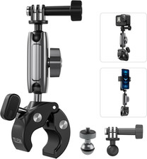 Super Clamp Camera Mount with 360  Dual Ball Head, Bike/Bicycle/Motorcycle Handl
