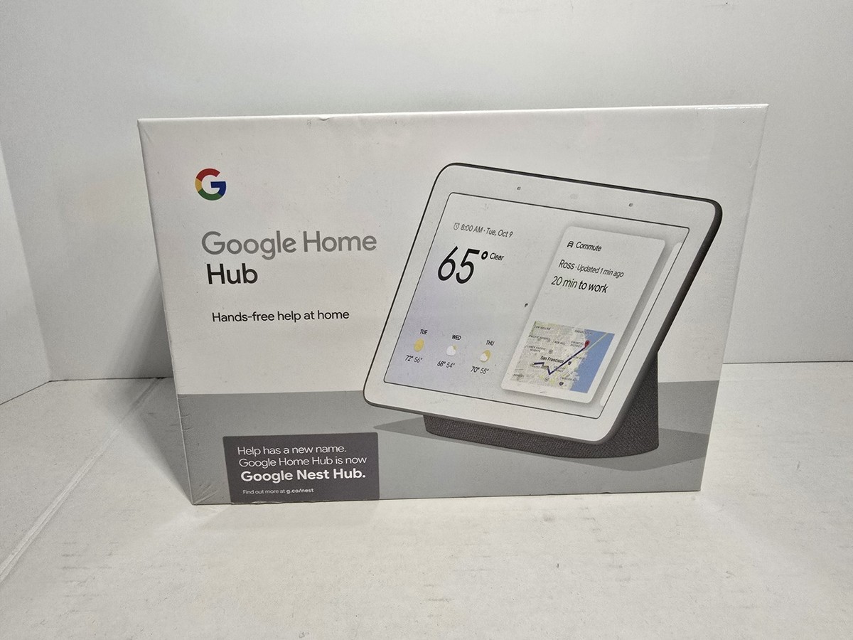 Google Nest Hub with Built-In Google Assistant, Chalk