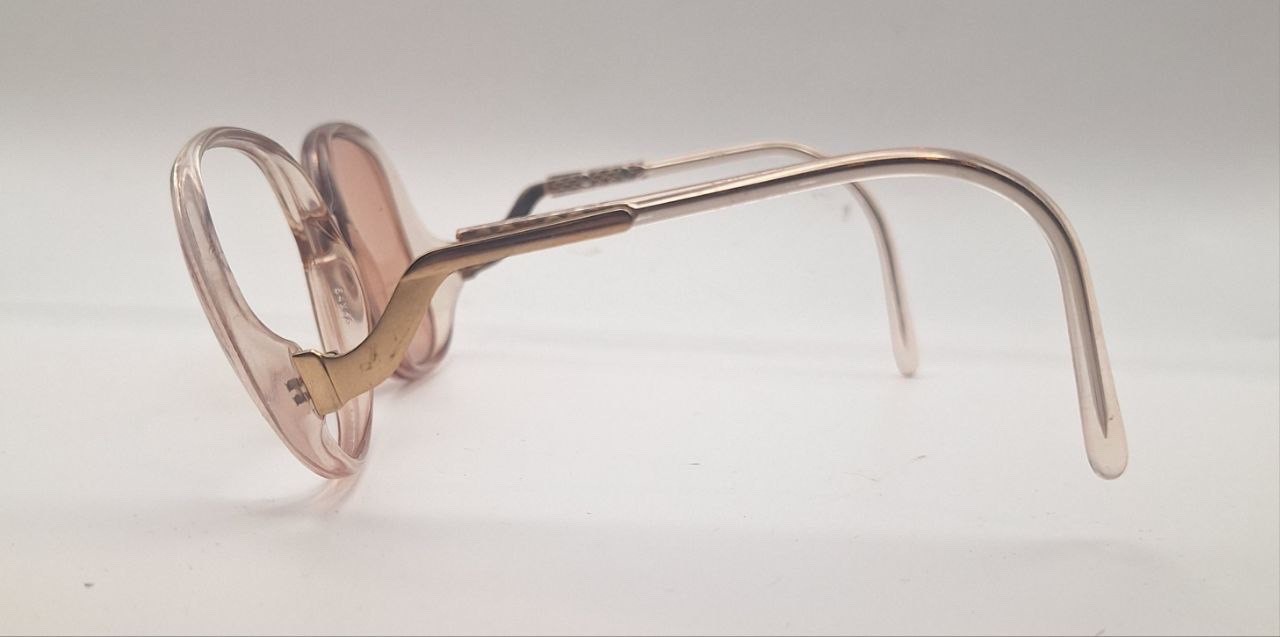 Vintage Translucent Oval Sunglasses FRAMES ONLY H… - image 2