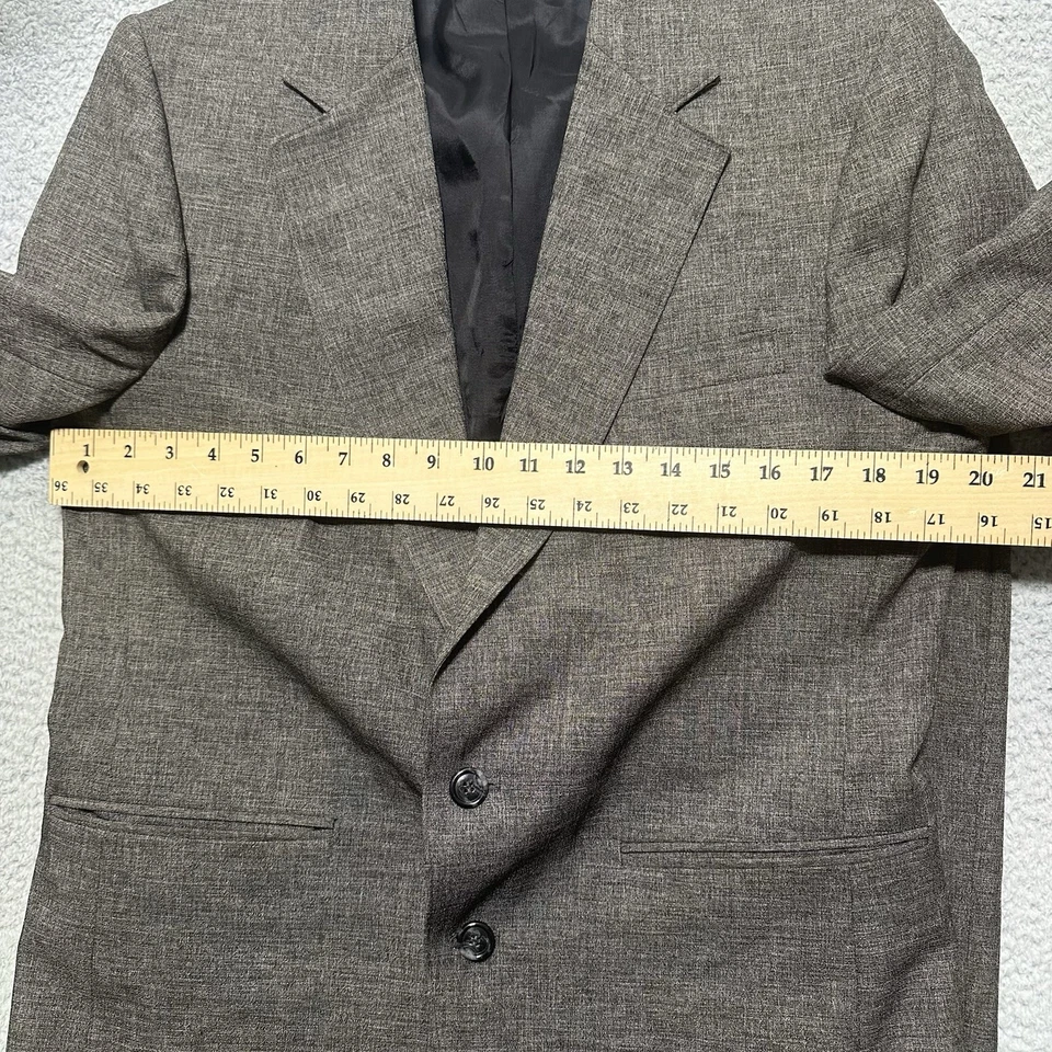 Traje Para Hombres 40R 34x29 Gris Brezo 2 Piezas Chaqueta Pantalones Conjunto De Colección EE. UU. John Blair Foto 3 de 4