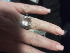 Deb Guyot Herkimer 10k cushion cut quartz in sterling silver — photo 2