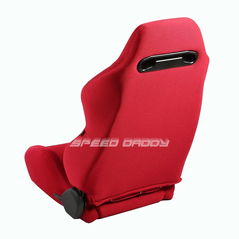 NRG TYPE-R RED RECLINABLE RACING SEATS+BRACKET FOR CIVIC EJ/EK/EH/INTEGRA DB DC Foto 4 de 4