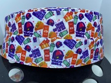 NEW 5-yards 1"wide Taco Bell Grosgrain Ribbon