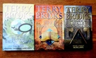 TERRY BROOKS - THE VOYAGE OF THE JERLE SHANNARA - 3 VOL SET, VOL 1 SIGNED.