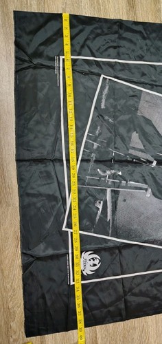 Hank Williams Jr Bocephus Konzert Flagge Banner Wandteppich schwarz Vintage 80er - Bild 7 von 8