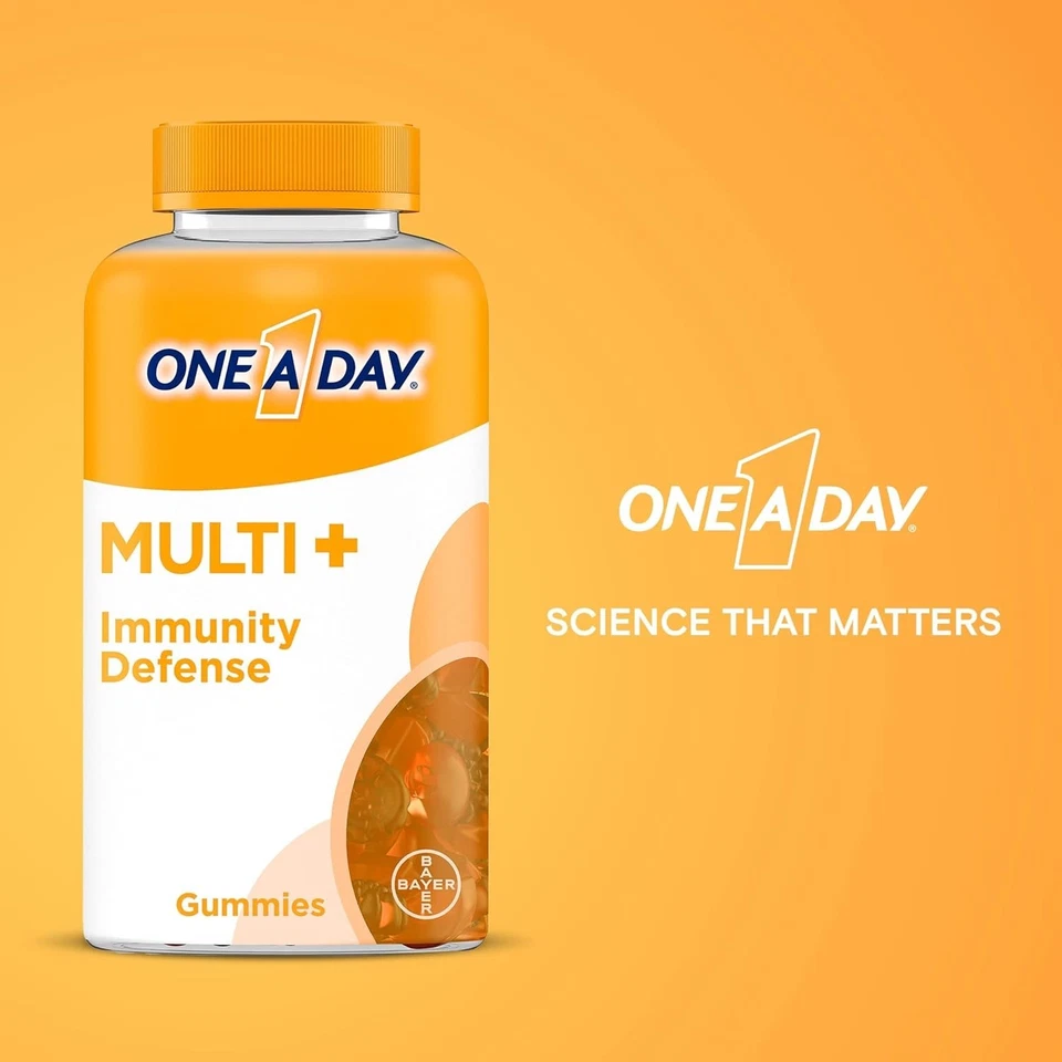 ONE A DAY Multi+ Gomas de Suporte Imunológico, Vitamina D, C, E, A, Zinco 120 Gomas - Imagem 3 de 4