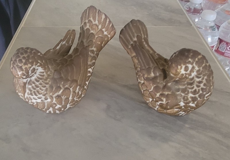 Gold Pair Of Doves