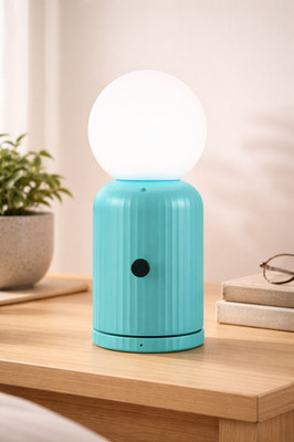 LUND london Tischlampe Skittle Lamp & Wireless Charger 7,2x17cm Touch Blau