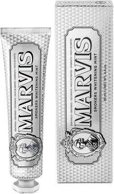 Marvis Smokers Whitening Toothpaste, Mint, 85ml, Promotes the Natural Whitening