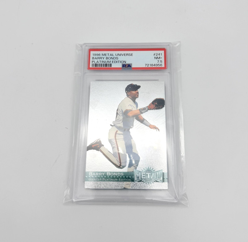 1996 Fleer Metal Universe - Barry Bonds #241 Platinum Edition - PSA 7.5 NM+