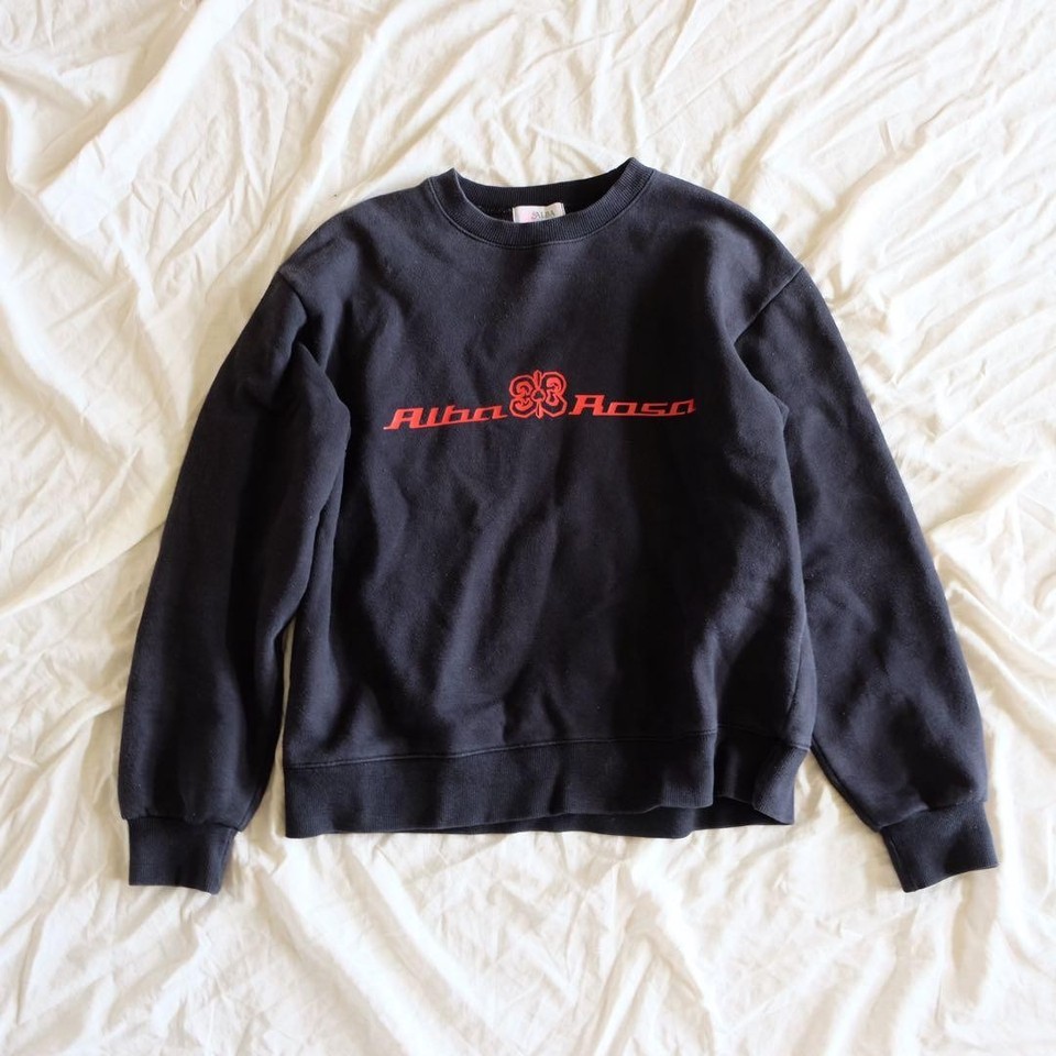 Alba Rosa Y2K Sweatshirt Gal Bag Print Used Retro Punk Casual | eBay