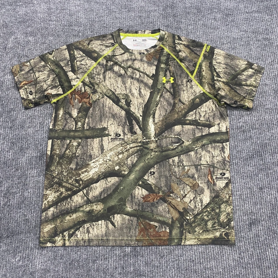 Camisa de Caza Under Armour Para Hombres L Camuflada Suelta Realtree Control de Olores Equipo de Calor Foto 2 de 4