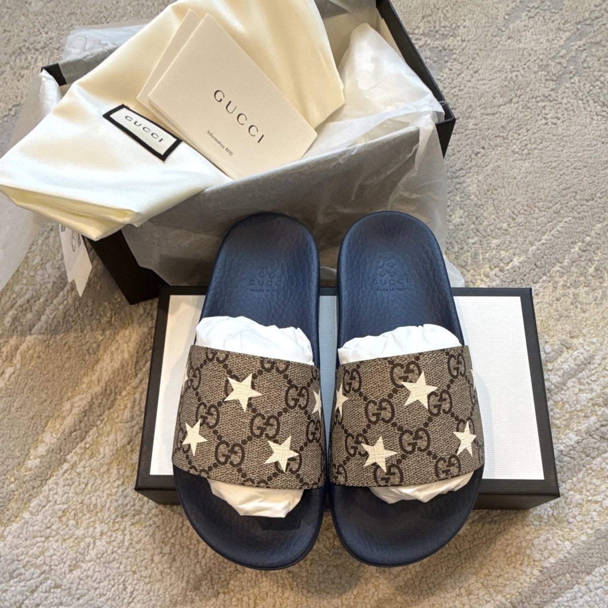 Gucci Brown Sandals for Men for sale | eBay display picture 1