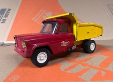 Classic Red & Yellow vintage 60’s Tonka “GULF Compton California” dump truck