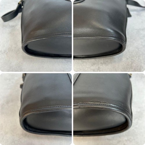 Vintage Coach 9948 Schultertasche schwarz Leder Japan kostenloser Versand gebraucht - Bild 7 von 24