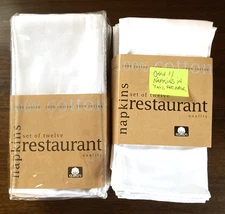 BedBath&Beyond White Cotton Twill Napkins, 21 Ct, 17.5" x 18", New & New (Other)