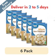 (6 pack) Great Value Whole New Potatoes, 15 oz