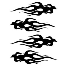 Flame Decal Set Tribal Graphic Body Car Truck Vinyl sticker 4" - 48" -ANY COLOR