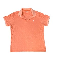 Banana Republic Men's Orange XL Polo Shirt Short Sleeve 100 Cotton Collared