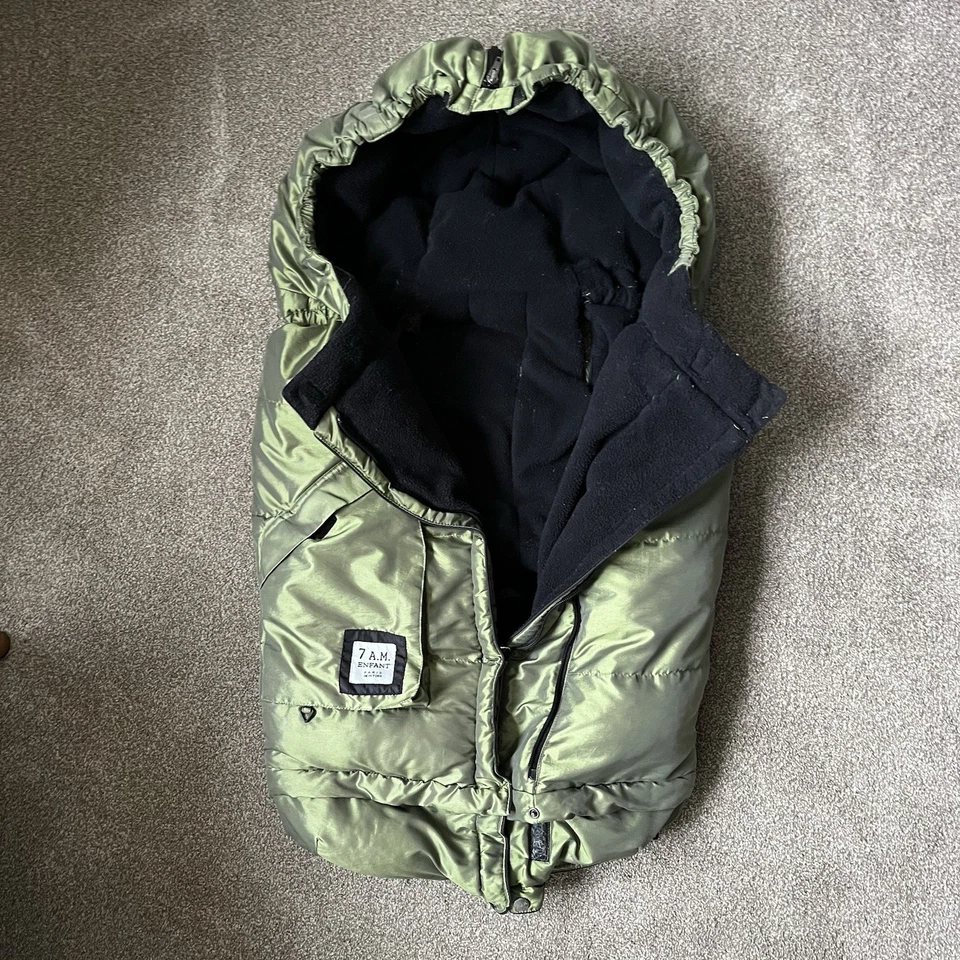 Manta para cochecito de bebé 7AM Pod 212 Evolution en verde metálico, 0-4T Foto 4 de 4