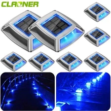 LED Solar Deck Lights Outdoor Garden Driveway Pathway Stair Step Deck Lamp