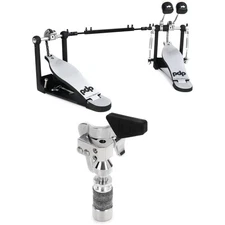 PDP PDDP712 700 Series Double Bass Drum Pedal and DW SM505 Drop-Lock Hi-Hat