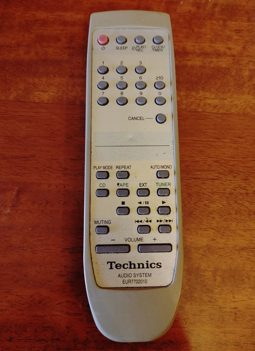 Sistema de audio GENUINO Technics EUR7702010 control remoto para HD350 HD550 HD560