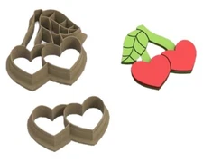 Valentine Cherries Polymer Clay Cutters