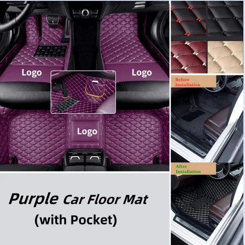 For Smart Fortwo-Forfour All Models Car Floor Mats Custom Liners No-Slip Carpets - Imagen 24 de 36