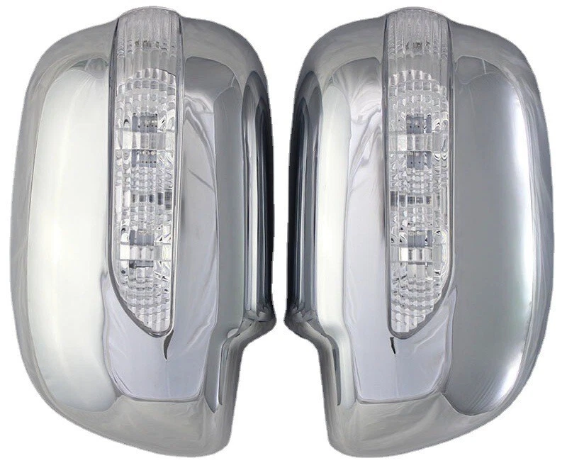 Cubierta de tapa de espejo retrovisor LED cromada para Toyota Tacoma 05-14 2 piezas Foto 2 de 4