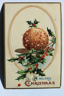 Old embossed postcard A MERRY CHRISTMAS Ellen H Clapsaddle Signed, 1909