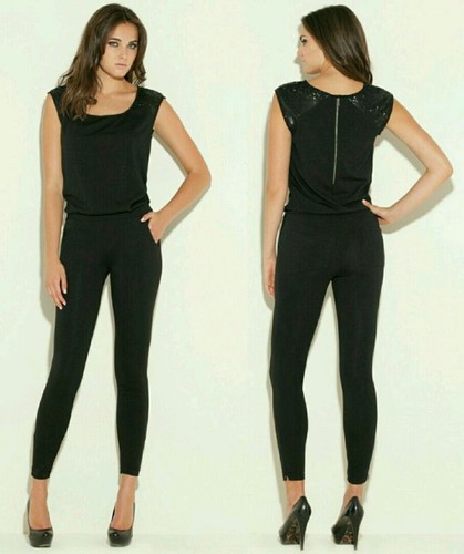 ๐๐ GUESS SIENNAS JUMPSUIT ROMPER TOP SEQUIN SHOULDER ๐๐ - Picture 2 of 6