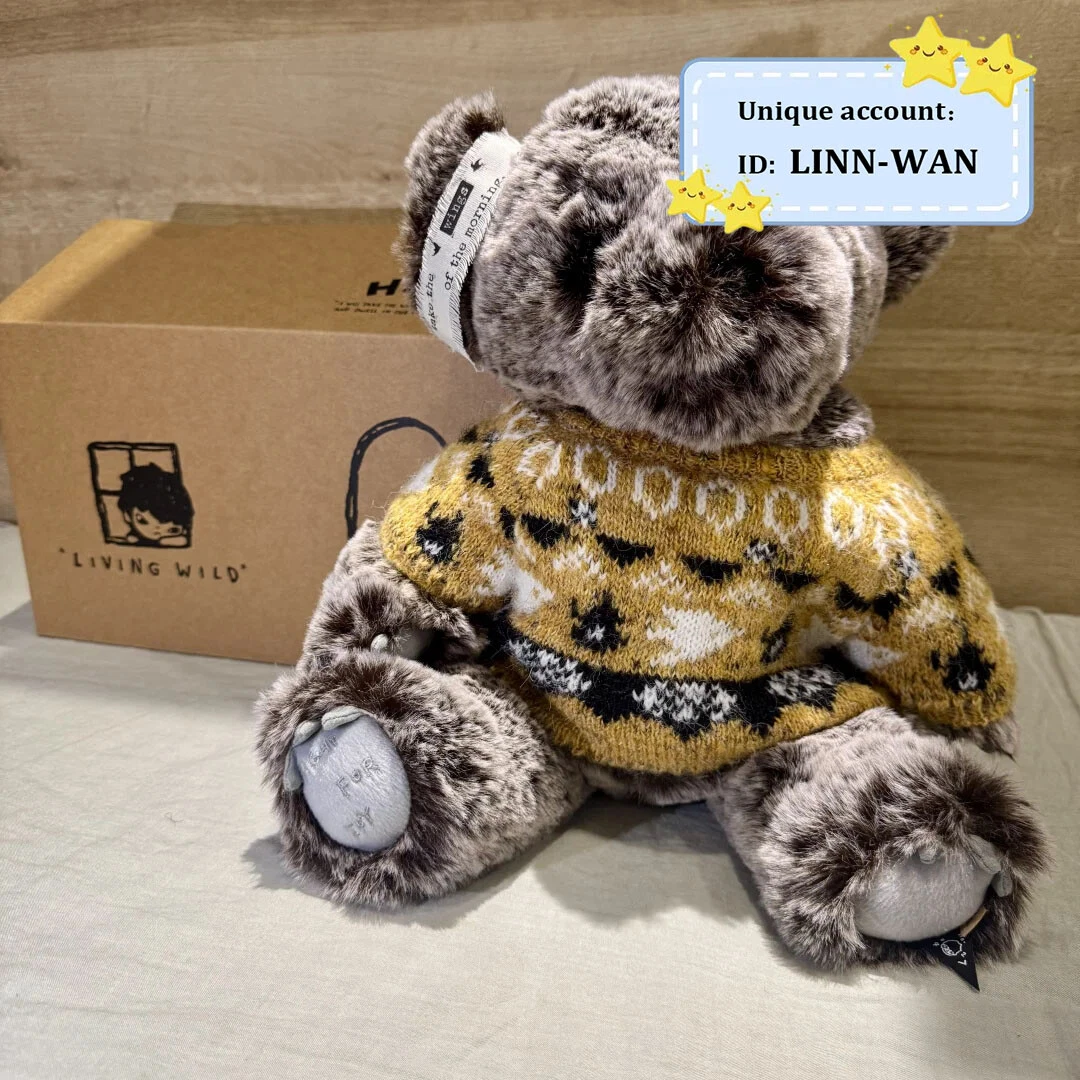Hirono BEAR ぬいぐるみ Original Hirono Bear Plush Toy Living Wild Series Anime