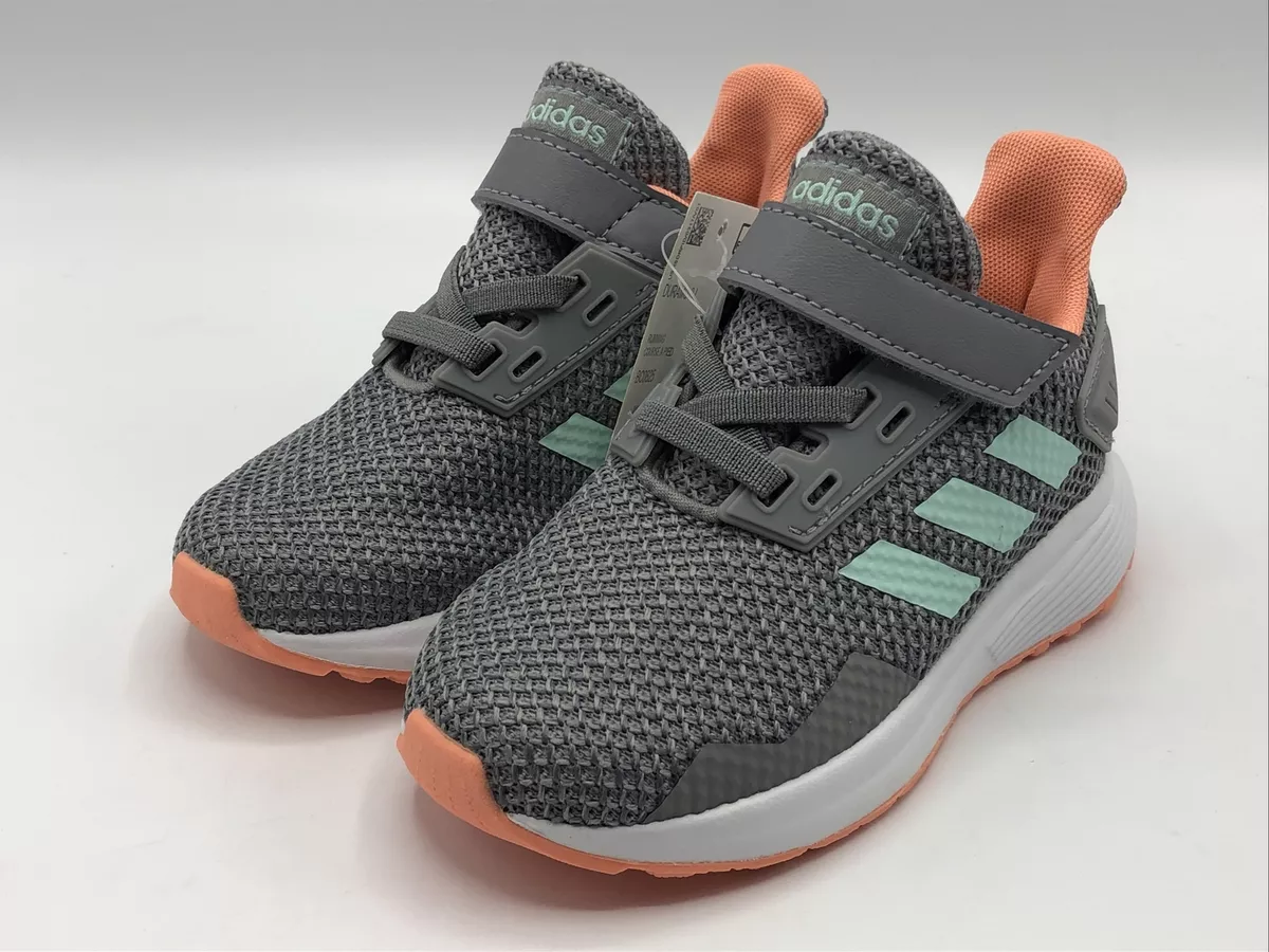 Decaer Hasta aquí Importancia Adidas Duramo Girl&#039;s Size 6k Shoes Grey Peach BC0825 New with Tags in  Box | eBay