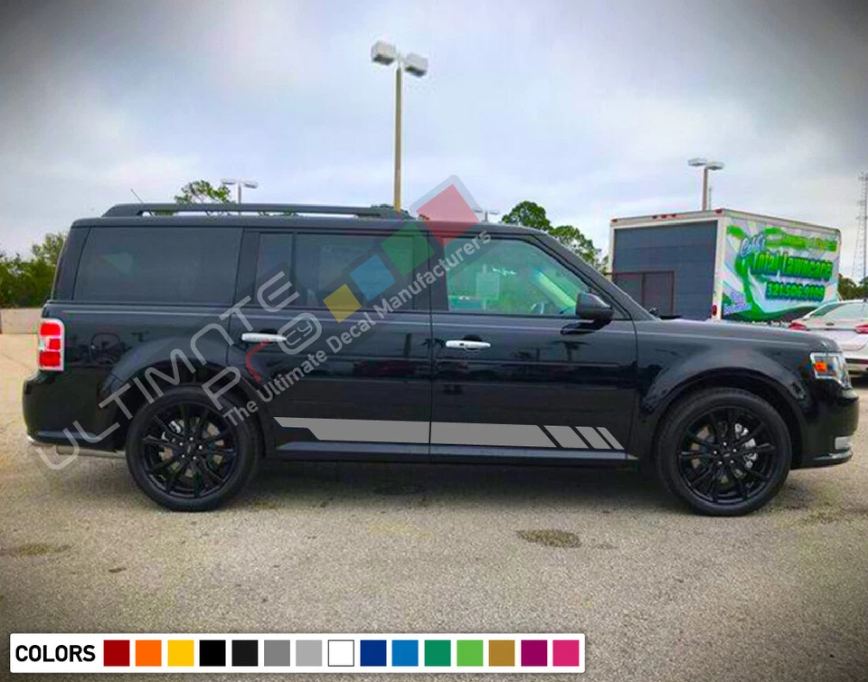 Calcomanía adhesiva para Ford Flex Stripes gráficos puerta carrocería parte labio 2012 2011 2010 Foto 4 de 4