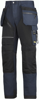 6202 Snickers Navy Blue RuffWork, Work Trousers+ Holster Pockets