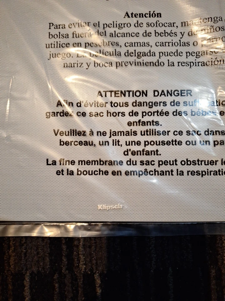 Dos (2) cubiertas para parrilla de altavoz Klipsch 9" 3/8 X 9" 3/8" cuadradas con logotipo Foto 2 de 4