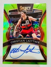 Christian Laettner 2019-20 Panini Select Signatures Green Prizm Auto /99