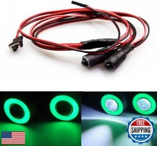 MOHERO 2 LEDs Angel Eyes and Demon Eyes LED Light Headlights for 1/10 RC Mode