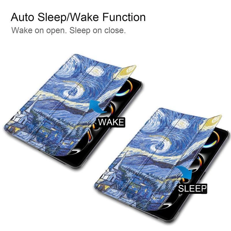 Smart Folio Case for Apple iPad Air 11 in  M2 6th Gen Pro 11 M4 Magnetic Cover - Image 3 of 4